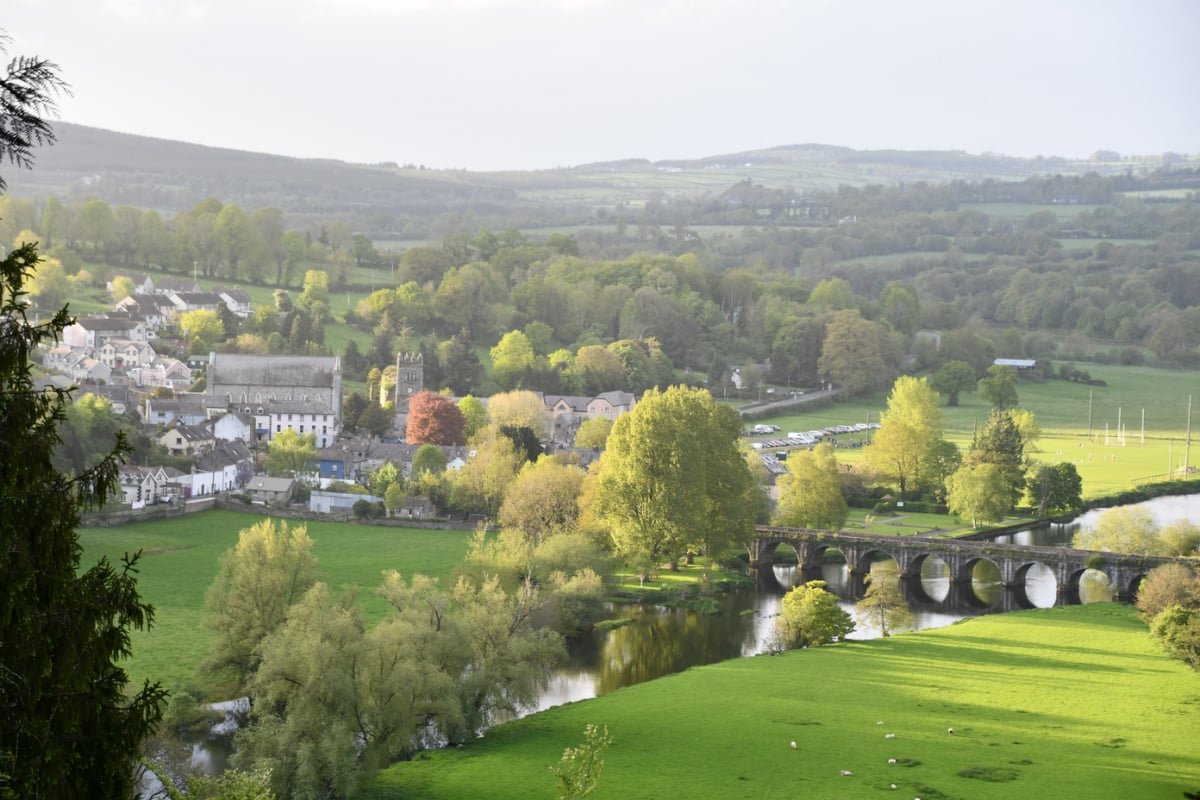 Panoramic view of Inistioge, Ireland